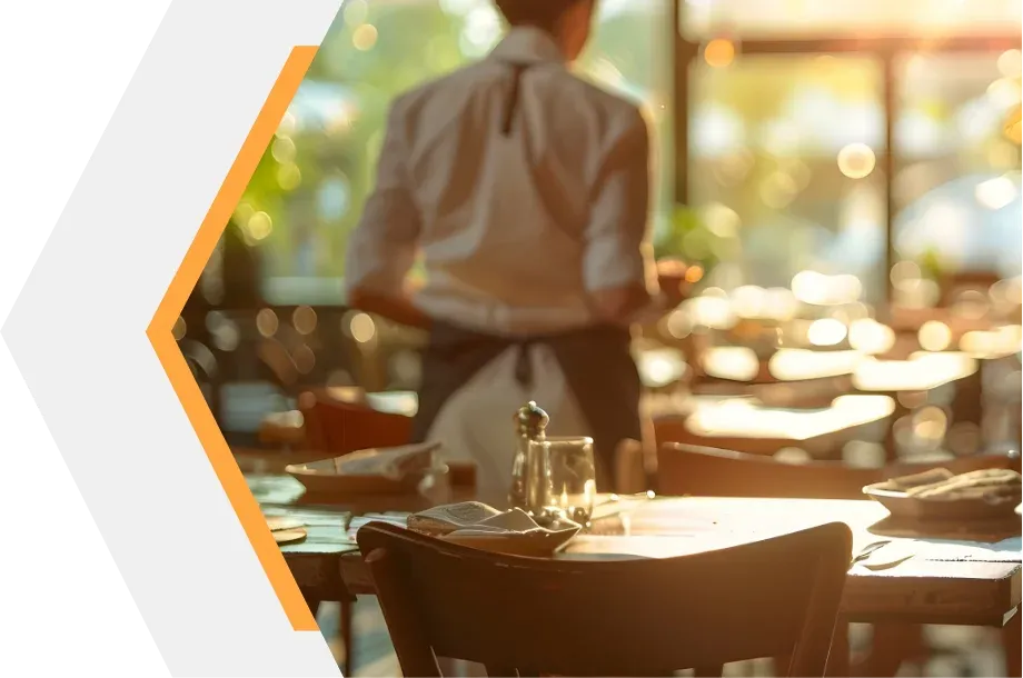 Restaurant and waitress